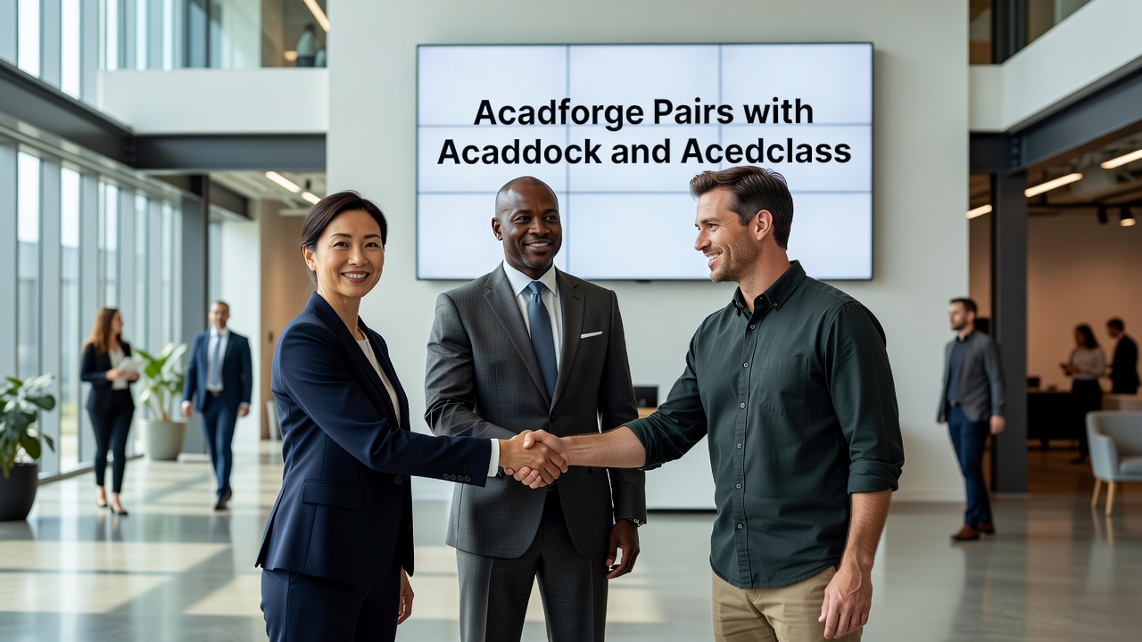 Acadforge Pairs with Acaddock and Acedclass